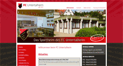 Desktop Screenshot of fc-untertalheim.de