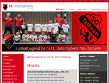 Tablet Screenshot of fc-untertalheim.de